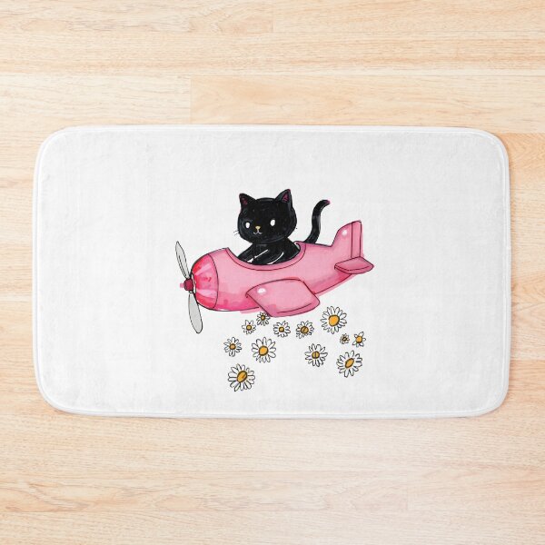 Item preview,  Flying cat and flowers designed and sold by uunaa.