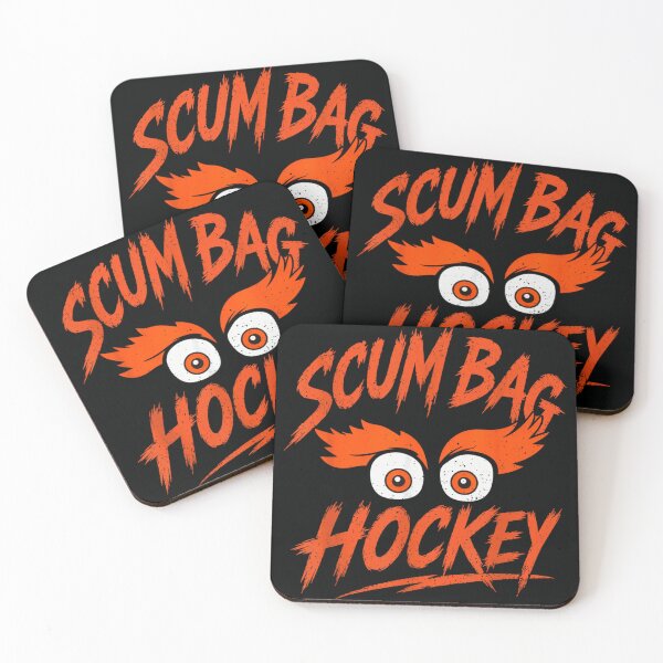 Item preview, Diseño gráfico de un aficionado al deporte, un monstruo agresivo de ojos naranjas y un patán de hockey. designed and sold by Taniyah Gomes.