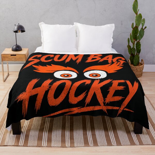 Item preview, Scumbag Hockey Aggressive Orange Eye Monster Sports Fan Graphic Design designed and sold by Taniyah Gomes.