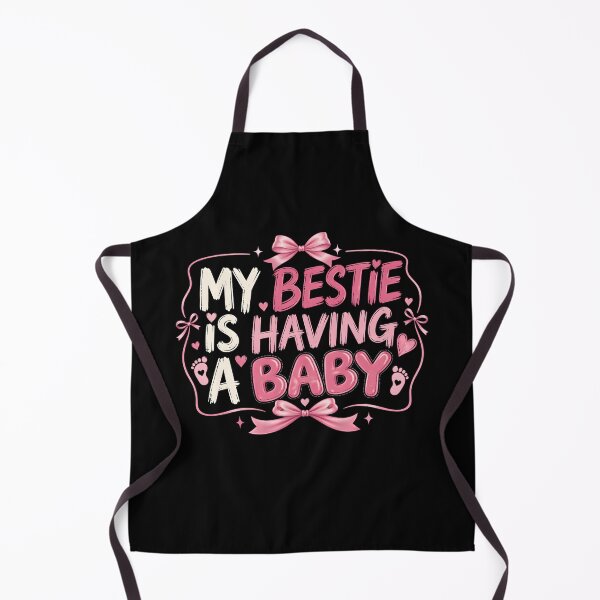 Item preview, My Bestie Is Having a Baby” Cute Pregnancy Announcement Design – Baby Shower Gift for Best Friend designed and sold by THREE LITTLE BEANS.