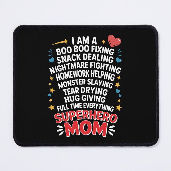 Item preview, Mamá superheroína Boo Boo arreglando un regalo divertido para mamás en el Día de la Madre. designed and sold by Say It With Ink.