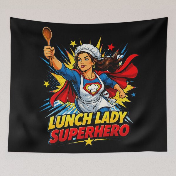 Item preview, Lunch Lady Superhero Comic Style School Cafeteria Worker Appreciation Gift designed and sold by Taniyah Gomes.