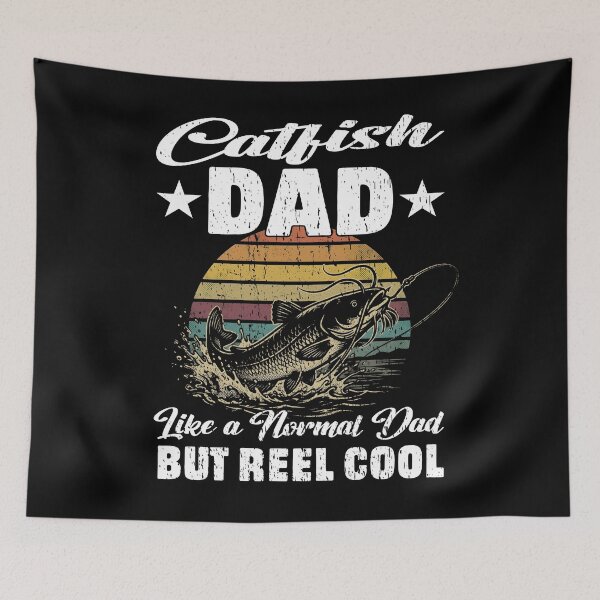 Item preview, Catfish Dad Like a Normal Dad But Reel Cool Funny Fishing Fathers Day designed and sold by Jt41.