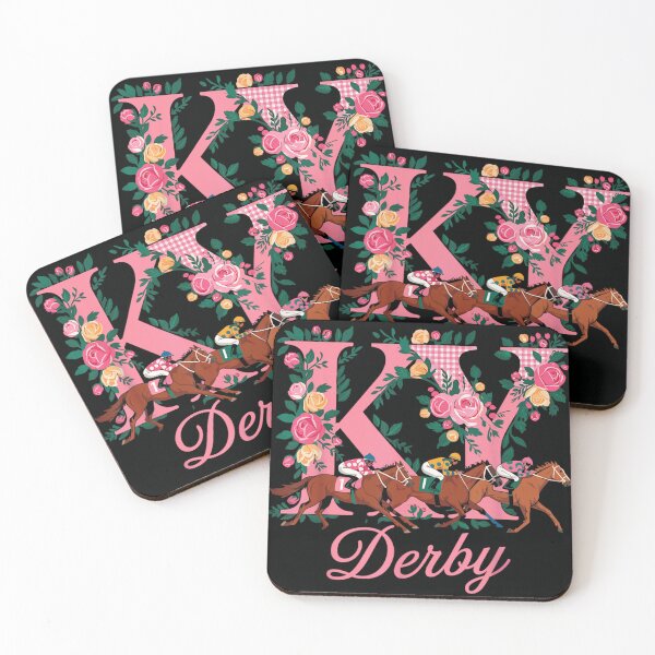 Item preview, Kentucky Derby Horse Racing Pink Floral KY State Horse Lover Art designed and sold by Taniyah Gomes.