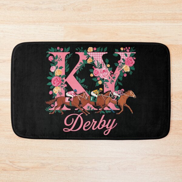 Item preview, Kentucky Derby Horse Racing Pink Floral KY State Horse Lover Art designed and sold by Taniyah Gomes.