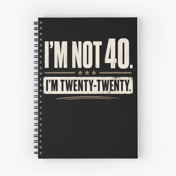 Item preview, I’m Not 40, I’m Twenty-Twenty” Funny 40th Birthday Shirt – Turning 40 Humor  designed and sold by THREE LITTLE BEANS.
