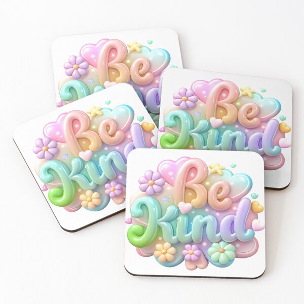 Item preview, Be Kind Quote Pastel Kindness Bubble 3D designed and sold by JoRem47.