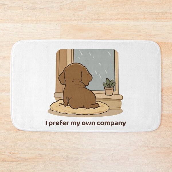 Item preview, I Prefer My Own Company Kawaii Dachshund Introvert Design designed and sold by MJ ART.