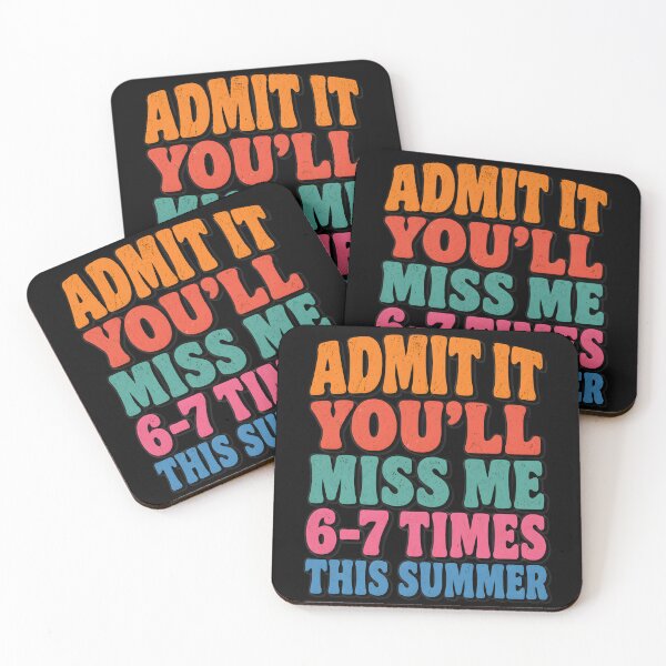 Item preview,  Admit It You’ll Miss Me – Funny Teacher Student Summer Break designed and sold by THREE LITTLE BEANS.