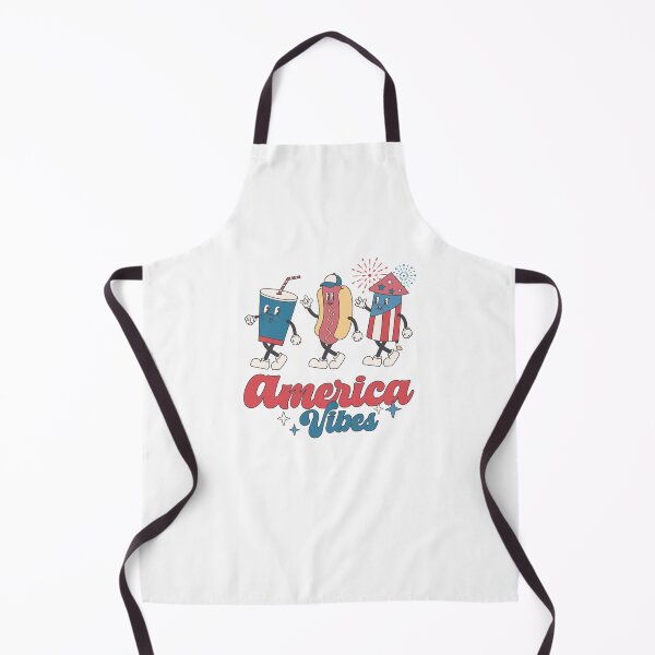 Item preview, America Vibes Hot Dog Soda Firework Retro Cartoon designed and sold by krystalRomanart.