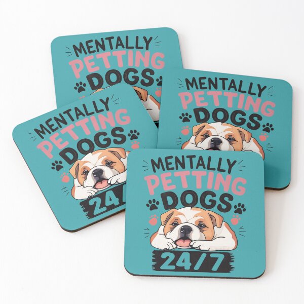 Item preview, Mentally Petting Dogs 24/7 Funny Dog Meme – Cute Dog Lover Gift designed and sold by Adela80.