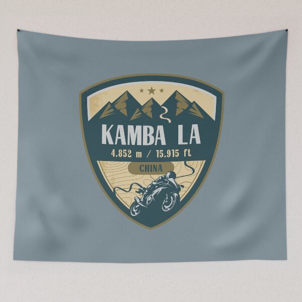 Item preview, Kamba La Himalaya Tibet Biker Badge designed and sold by CynthiaGraphics.