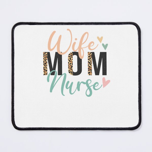 Item preview, Wife Mom Nurse Leopard Print Aesthetic Healthcare designed and sold by krystalRomanart.
