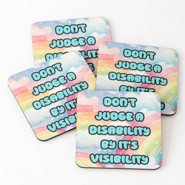 Item preview, Don't judge a disability by it's visibility  designed and sold by ExcessiveSarcasmCo..