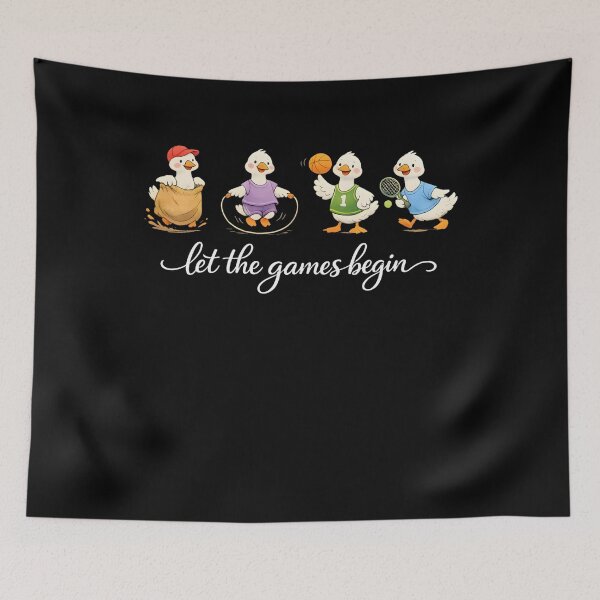 Item preview, Field Day Let the Games Begin Field Trip Funny Duck Shirt – Cute Farm Ducks Design – Animal Humor designed and sold by THREE LITTLE BEANS.