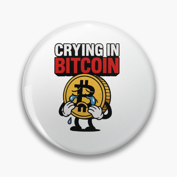 Item preview, CRYING IN BITCOIN Funny Bitcoin Crypto Meme Shirt designed and sold by EnzoPanicSell.