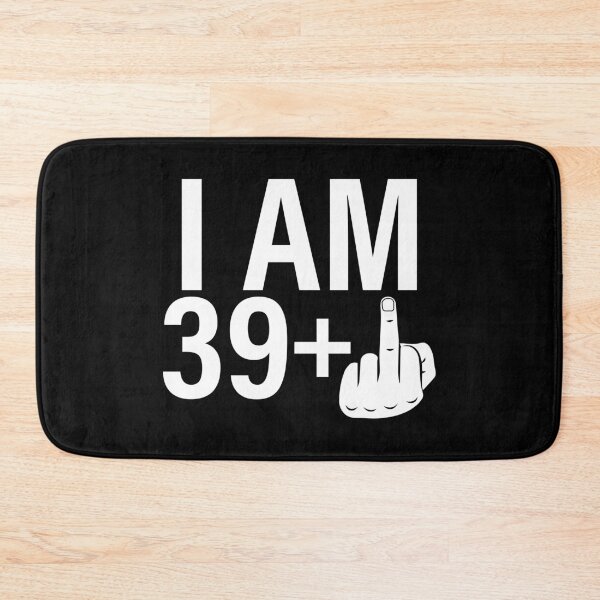 Item preview, 39+1 – Officially 40 Funny Birthday Milestone white Design designed and sold by EmeraldeaArt.