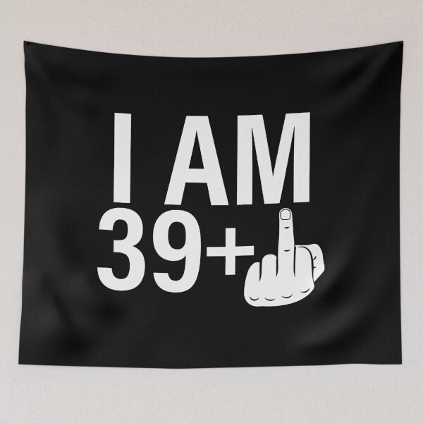 Item preview, 39+1 – Officially 40 Funny Birthday Milestone white Design designed and sold by EmeraldeaArt.