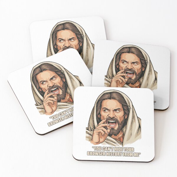 Item preview, Cant Hide Browser History Jesus Smirking Art designed and sold by Piotrek0001.