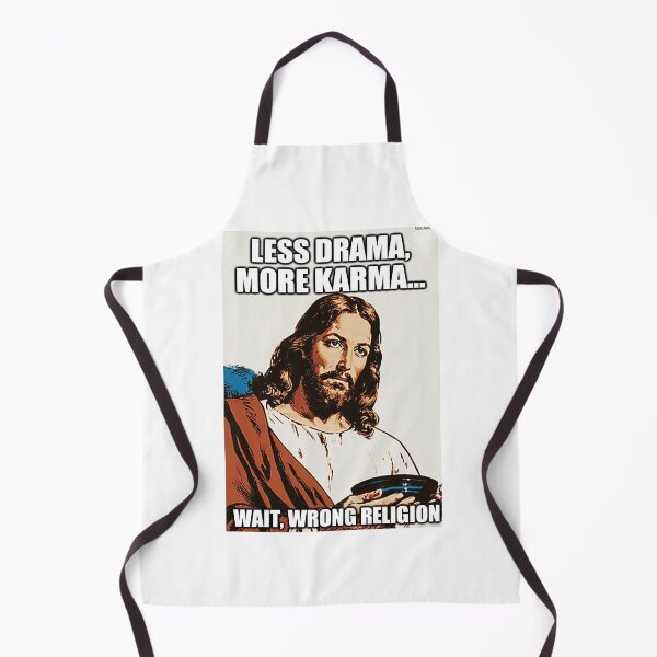 Item preview, Less Drama More Karma Cute Cartoon Jesus designed and sold by Piotrek0001.