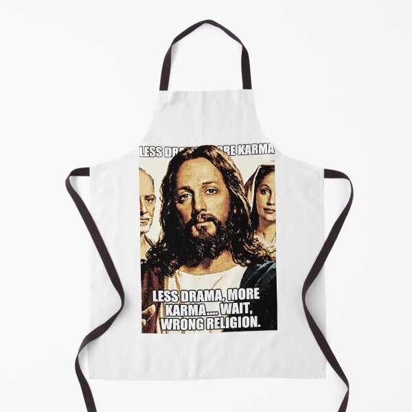 Item preview, Less Drama More Karma Jesus Pointing Meme designed and sold by Piotrek0001.