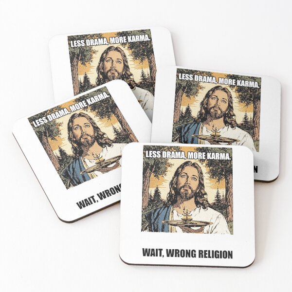 Item preview, Less Drama More Karma Jesus in Forest designed and sold by Piotrek0001.