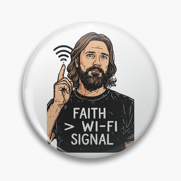 Item preview, Faith Greater Than Wi Fi Signal Pop Art designed and sold by Piotrek0001.