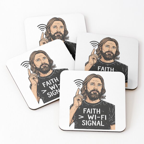 Item preview, Faith Greater Than Wi Fi Signal Pop Art designed and sold by Piotrek0001.