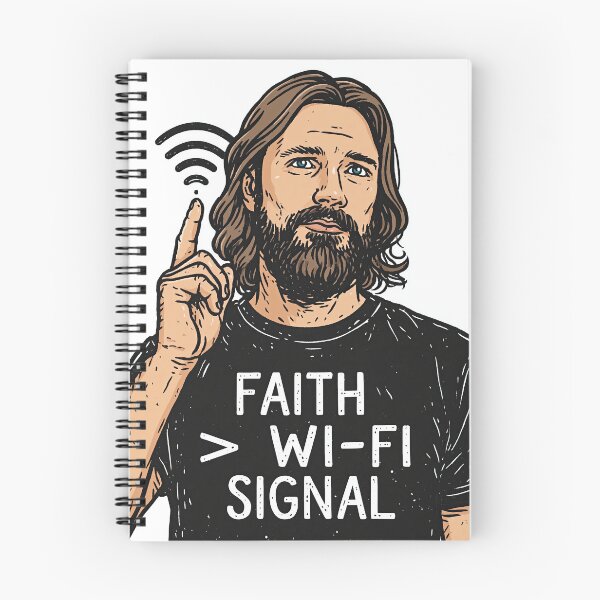 Item preview, Faith Greater Than Wi Fi Signal Pop Art designed and sold by Piotrek0001.