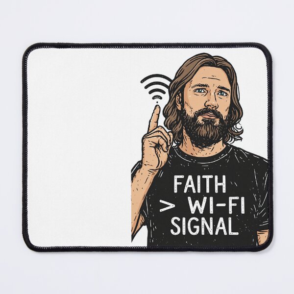 Item preview, Faith Greater Than Wi Fi Signal Pop Art designed and sold by Piotrek0001.