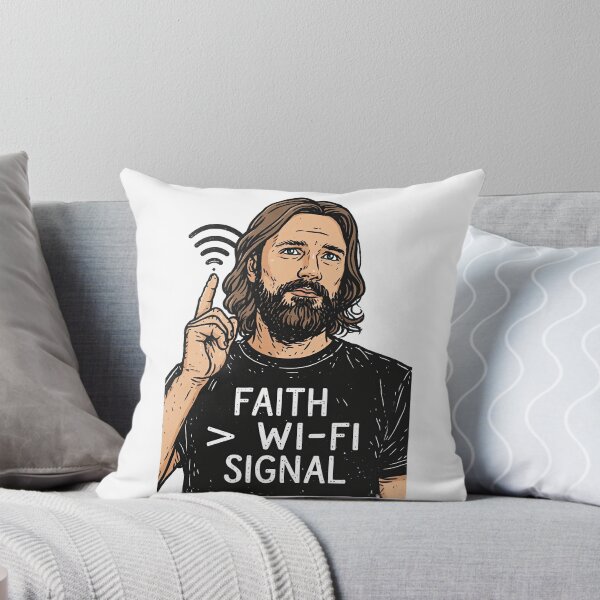 Item preview, Faith Greater Than Wi Fi Signal Pop Art designed and sold by Piotrek0001.