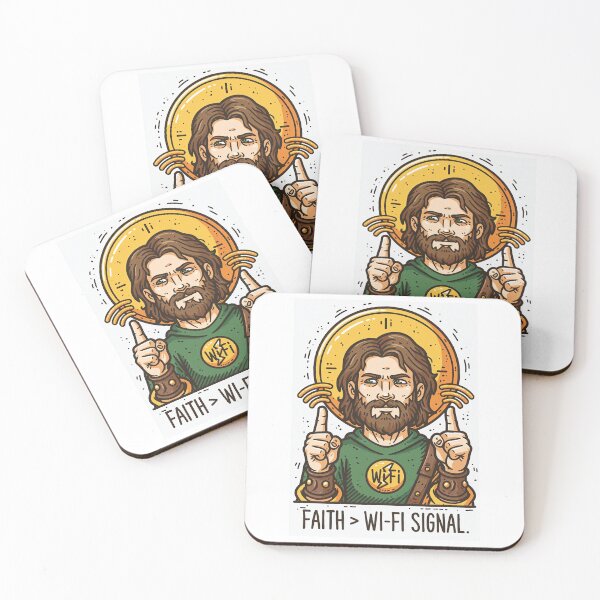 Item preview, Faith Greater Than Wi Fi Signal Yellow Halo designed and sold by Piotrek0001.