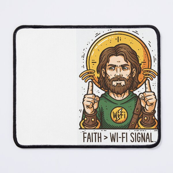 Item preview, Faith Greater Than Wi Fi Signal Yellow Halo designed and sold by Piotrek0001.