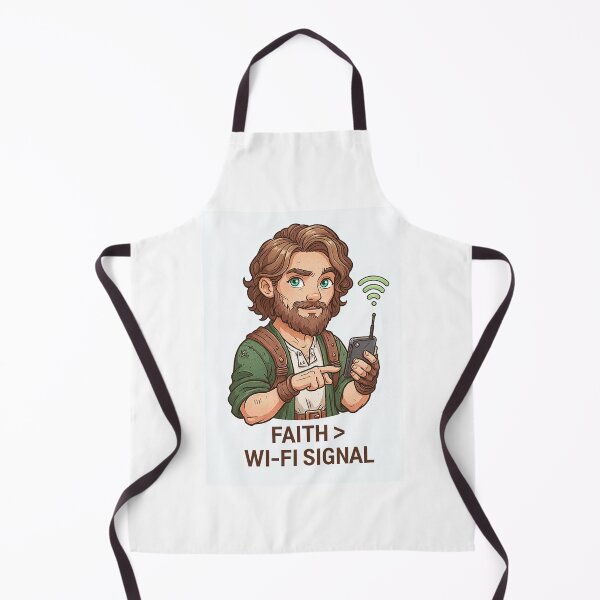 Item preview, Faith Greater Than Wi Fi Signal Cute Cartoon designed and sold by Piotrek0001.