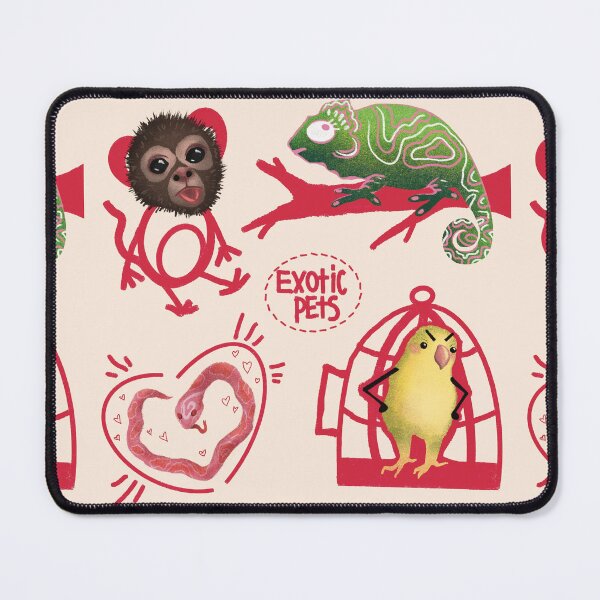 Item preview, Cute Exotic Pets Funny Cartoon Set designed and sold by Pryhozha.