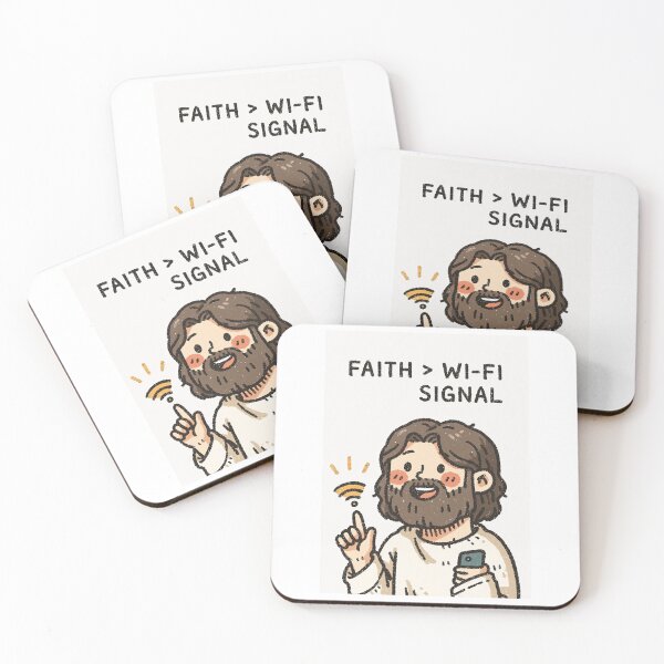 Item preview, Faith Greater Than Wi Fi Signal Simple Art designed and sold by Piotrek0001.