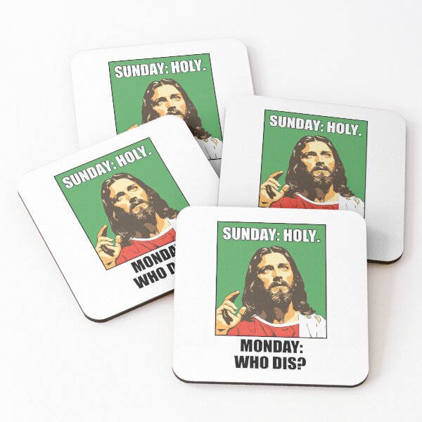 Item preview, Sunday Holy Monday Who Dis Green Background designed and sold by Piotrek0001.