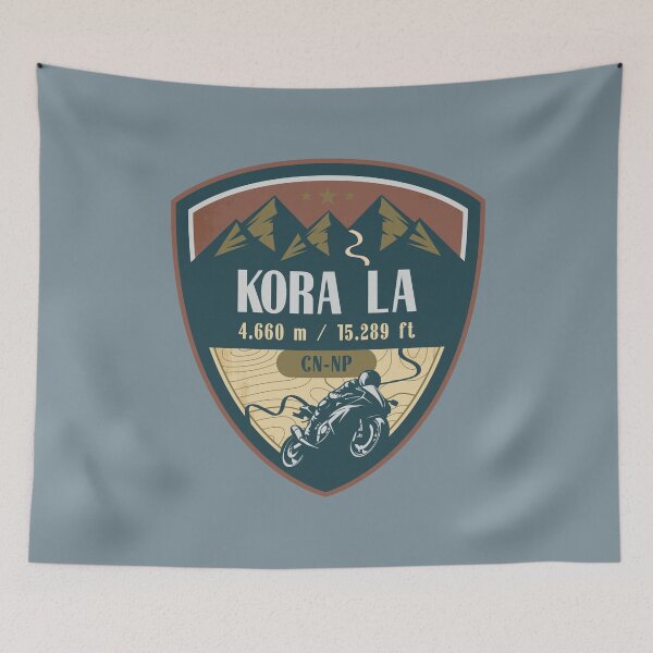Item preview, Kora La Himalaya Nepal Biker Badge designed and sold by CynthiaGraphics.