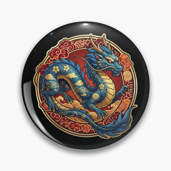 Item preview, SEIRYU: Azure Dragon - Mythic Emblem designed and sold by Spirits Dark Japan.