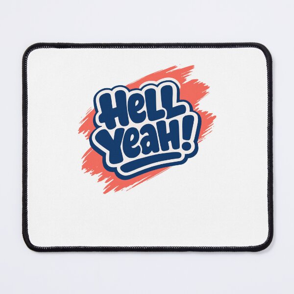Item preview, Hell Yeah! Bold Affirmative Statement Graphic designed and sold by AntiqueImages.