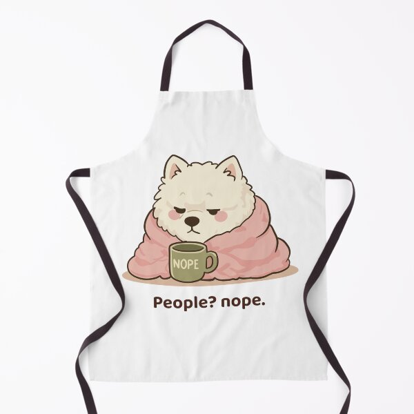 Item preview, People Nope Kawaii Samoyed Introvert Design designed and sold by MJ ART.