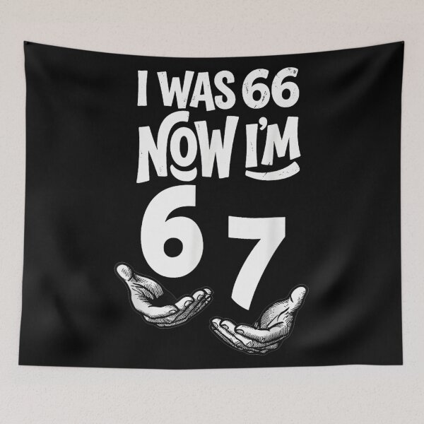 Item preview, Funny 67th Birthday Gag Gift I Was 66 Now I Am 67 designed and sold by Chaya Reid.