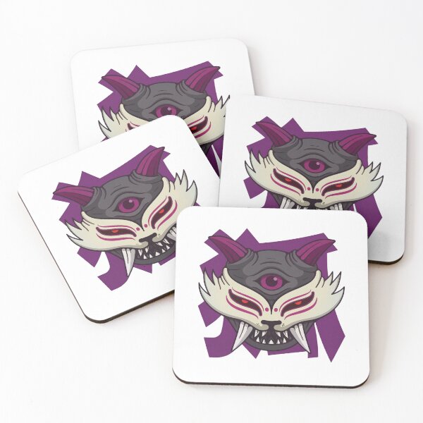 Item preview, Lavender Shadow Yokai - Purple Demon Spirit with Silver Mane designed and sold by ropexxx.
