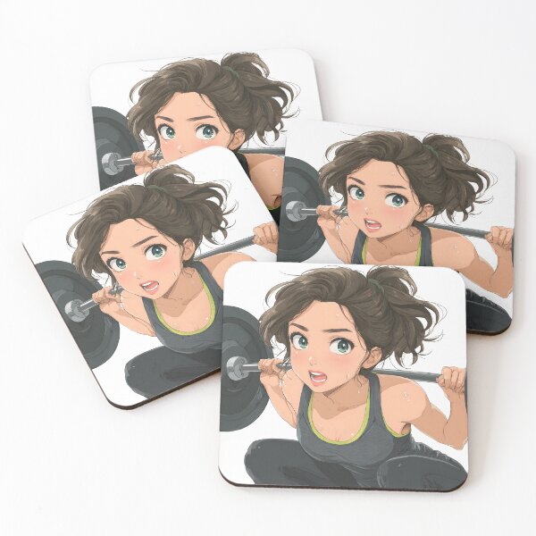 Item preview, Anime Gym Girl Barbell Squat designed and sold by Mrokar.