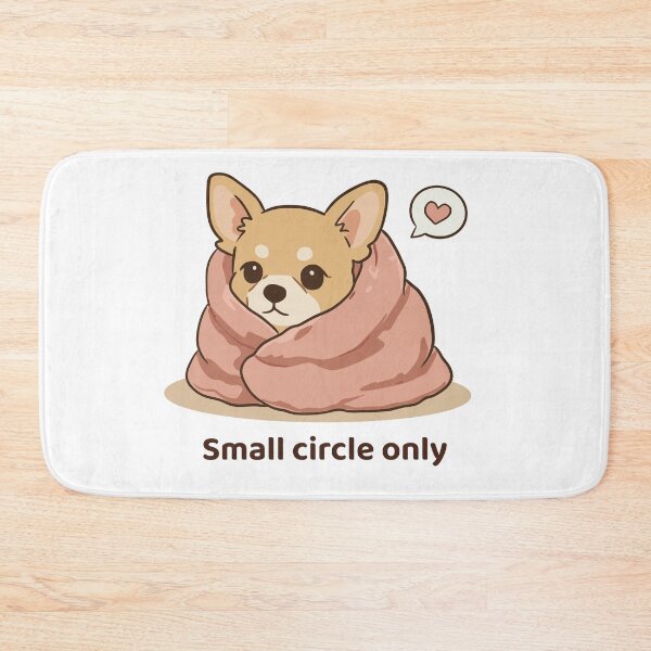 Item preview, Small Circle Only Kawaii Chihuahua Introvert Design designed and sold by MJ ART.