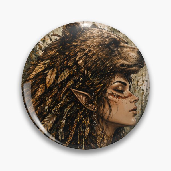 Item preview, Bear Spirit – Strength & Grounding Fantasy Art designed and sold by InnerwayStudio.