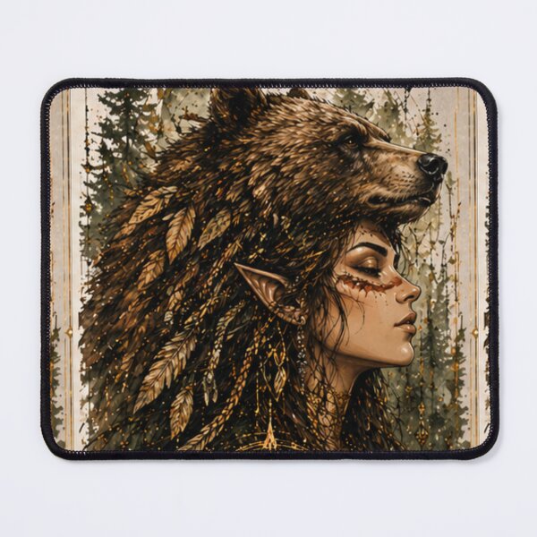 Item preview, Bear Spirit – Strength & Grounding Fantasy Art designed and sold by InnerwayStudio.