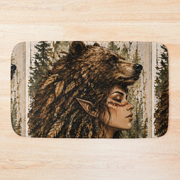 Item preview, Bear Spirit – Strength & Grounding Fantasy Art designed and sold by InnerwayStudio.