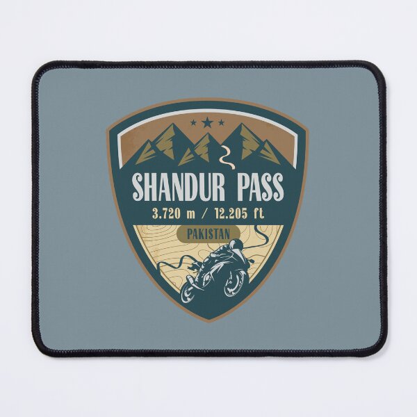 Item preview, Shandur Pass Hindu Kush Pakistan Biker Badge designed and sold by CynthiaGraphics.