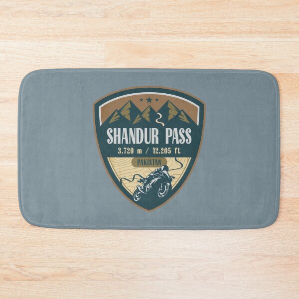 Item preview, Shandur Pass Hindu Kush Pakistan Biker Badge designed and sold by CynthiaGraphics.